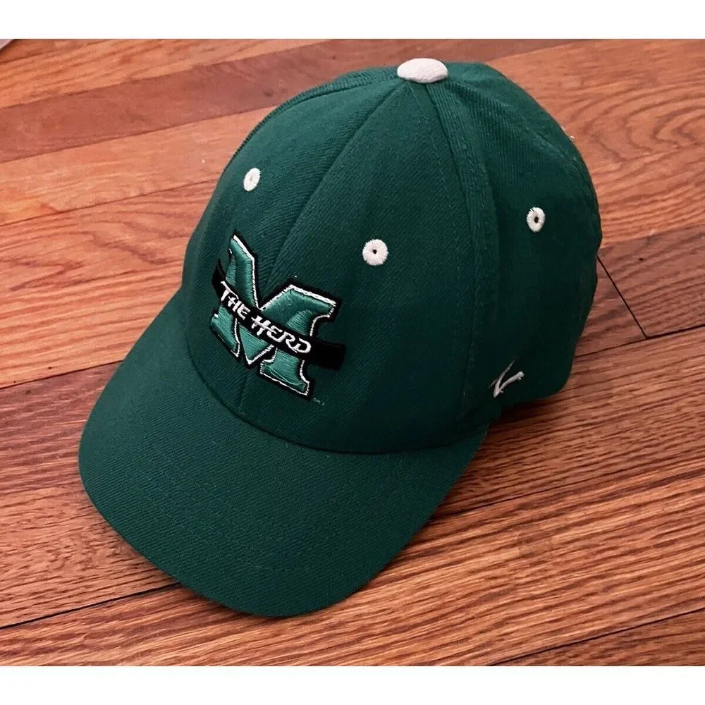 Marshall University Youth Stretch Baseball Cap Zephyr Z Fit The‎ Thundering Herd
